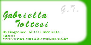gabriella toltesi business card