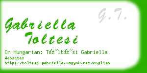 gabriella toltesi business card